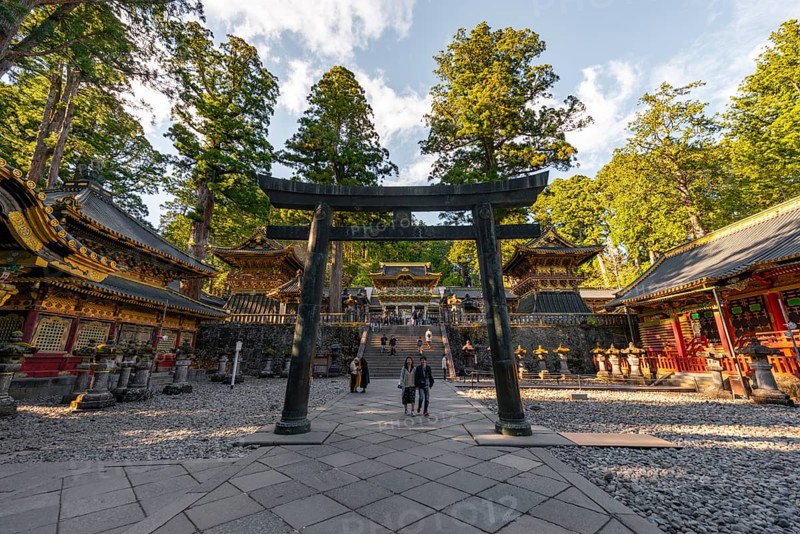 Torii gate at Tosho-gu Shrine from the 17th century