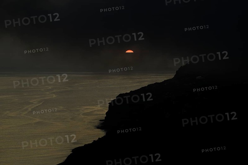 Dramatic cloudy sky at sunset