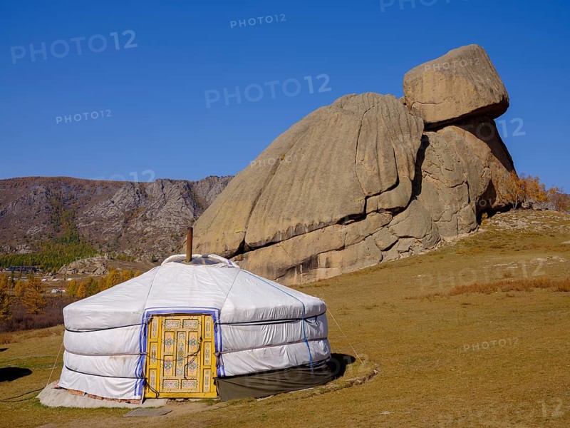 Yurt under the Turtle Rock