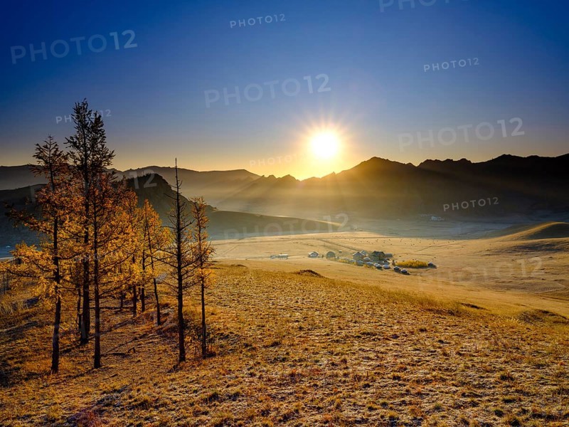 Sunrise in Gorchi Terelj National Park