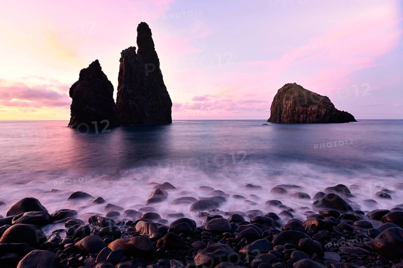 Volcanic rock formation Ilheus da Rib