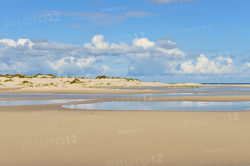 Water and dunes on the Kniepsand