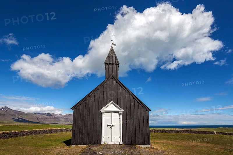 Black wooden church