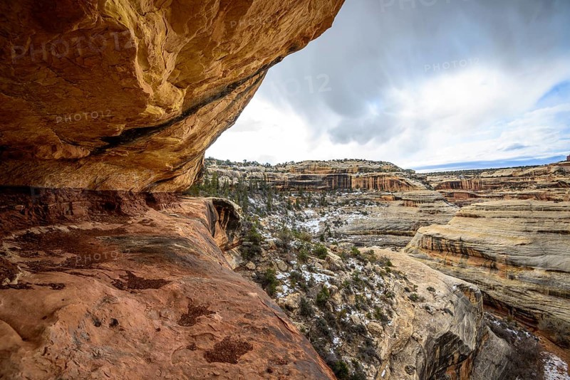 Bick into Deer Canyon near Sipapu Bridge