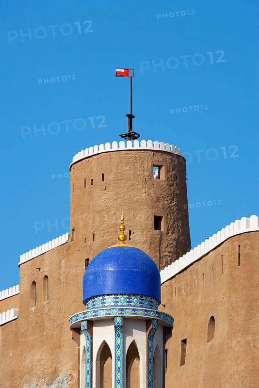 Khor Mosque with Fort Mirani