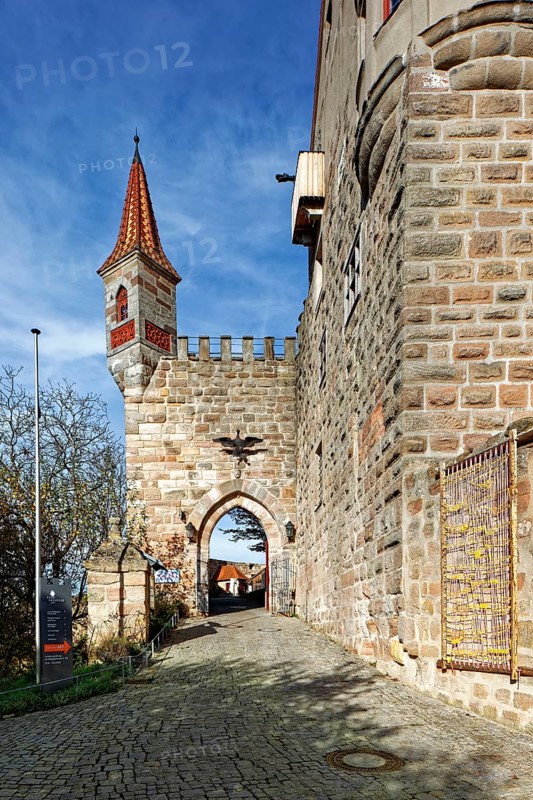 Entrance gate with watchtower