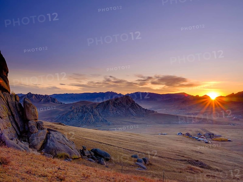 Sunrise in Gorchi Terelj National Park