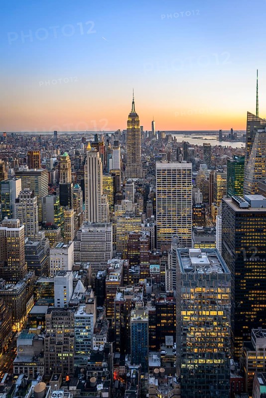View of Midtown and Downtown Manhattan