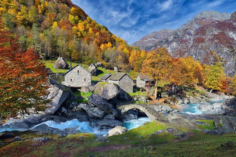 Ticino stone houses