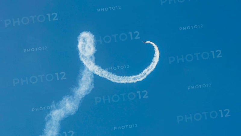 Military aircraft in flight