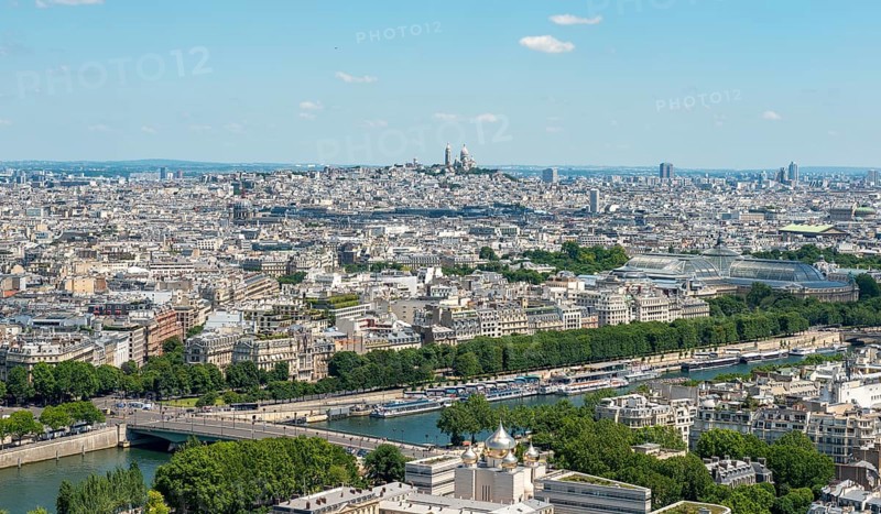 City view with Seine