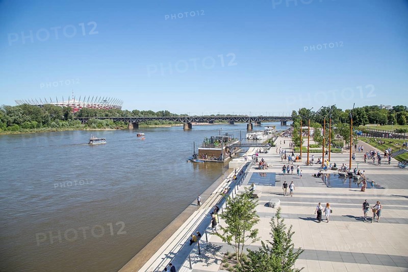 Promenade on the banks of the Vistula River
