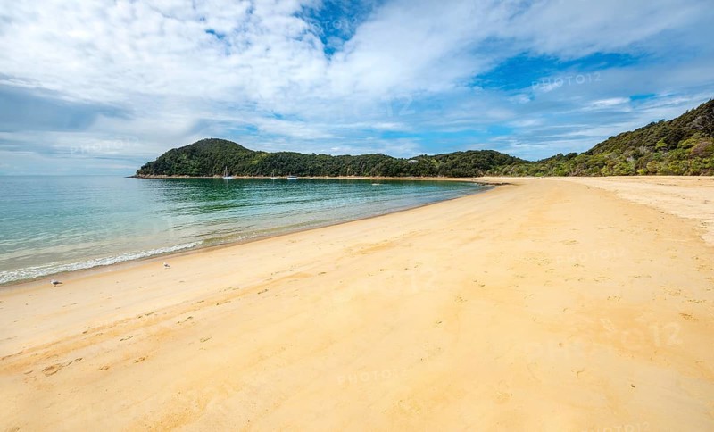 Long sandy beach Anchorage Bay