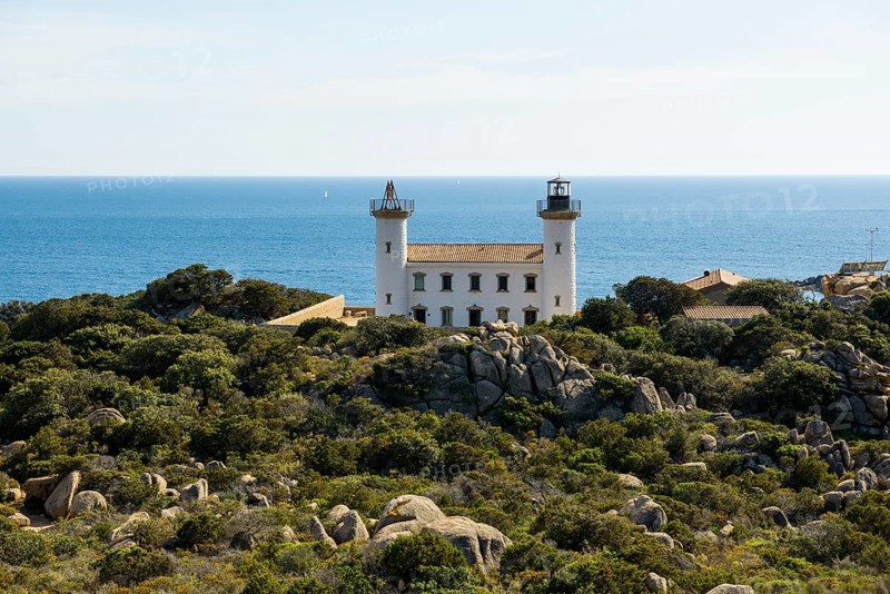 Lighthouse at the south coast of Corsica