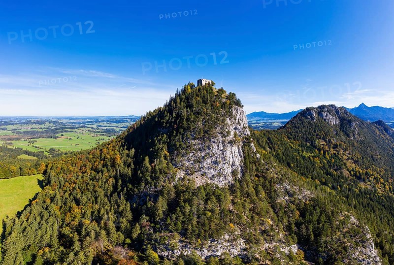 View of hill castle