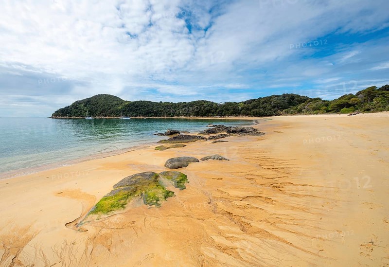 Long sandy beach Anchorage Bay