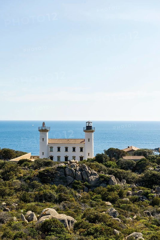 Lighthouse at the south coast of Corsica