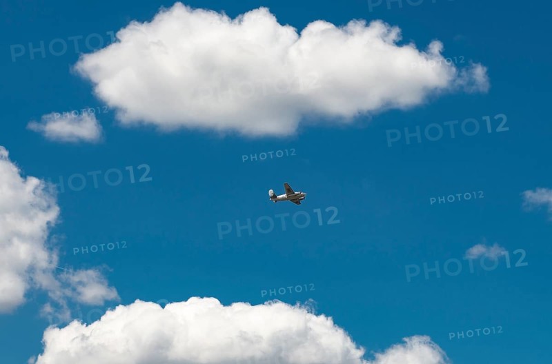 Military aircraft in flight