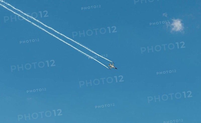 Military aircraft in flight