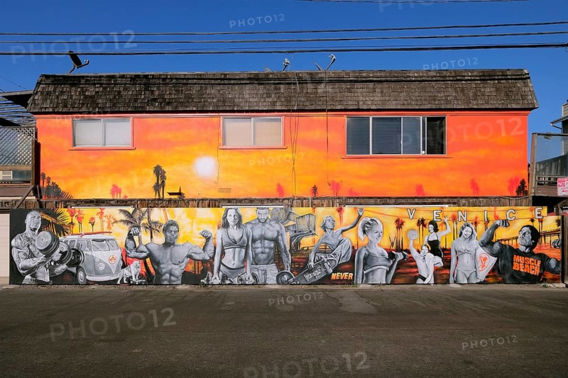 Wall painting about fitness