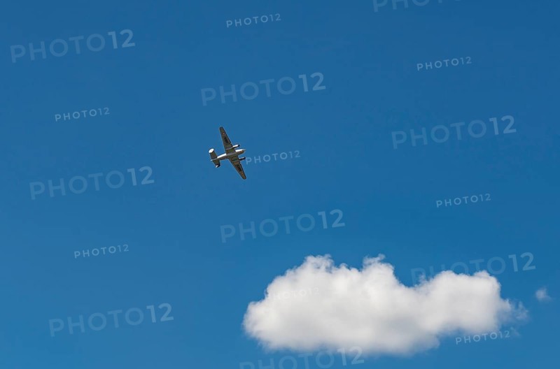 Military aircraft in flight