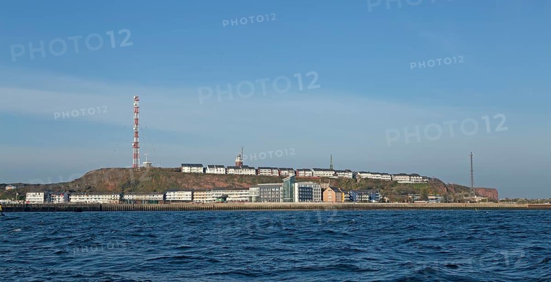View from the sea to Upper Land and Lower Land