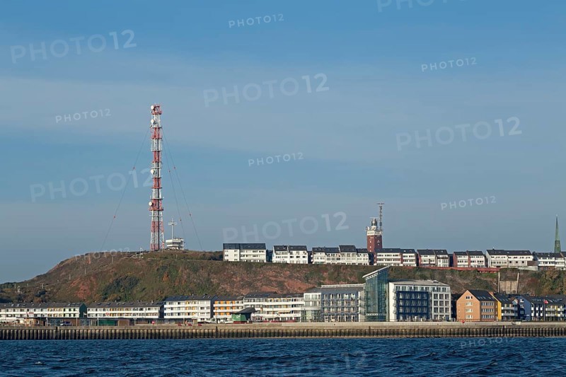 View from the sea to Upper Land and Lower Land