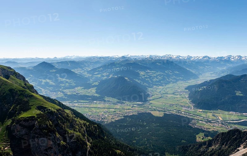 View into the Inn Valley and Zillertal