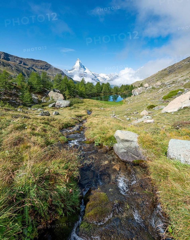 Snow-covered Matterhorn