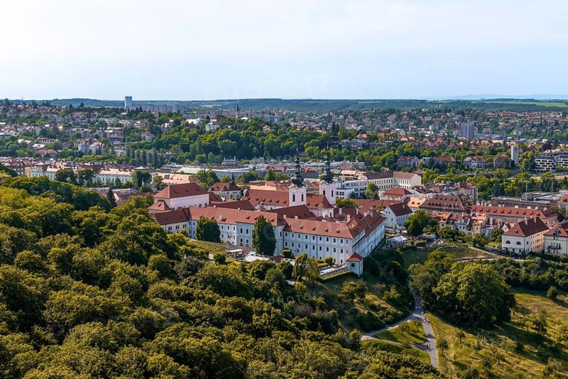 View from Petrin Park to Strahov Monastery
