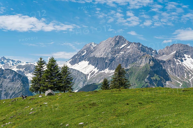 Mountain landscape with the summit of Grosser Lohner