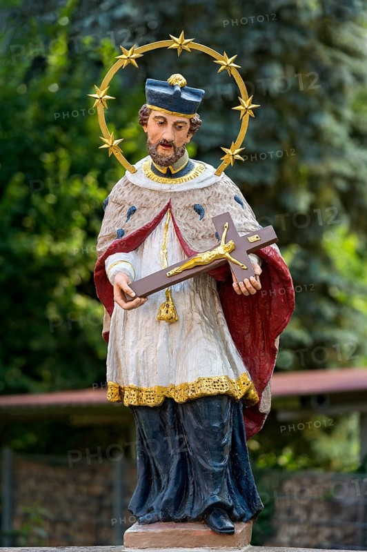 Statue of St. Nepomuk on the Gaensbach Bridge