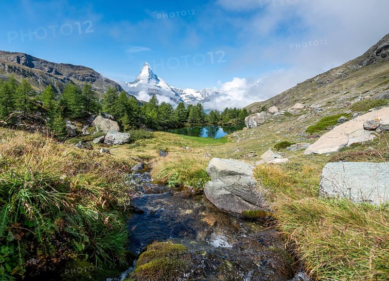 Snow-covered Matterhorn