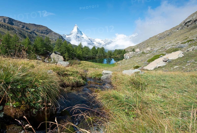 Snow-covered Matterhorn