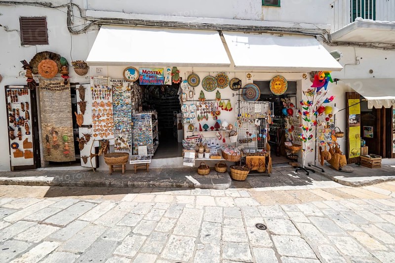 Souvenir shop in the old town