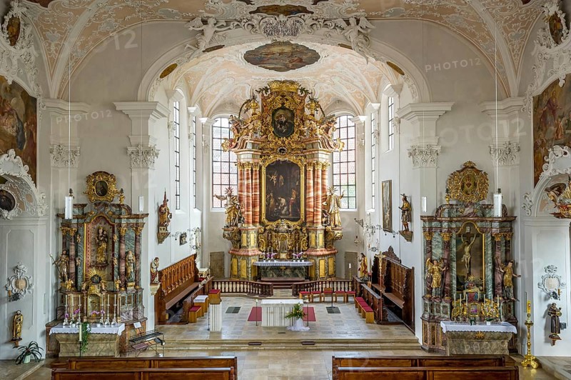 Baroque sanctuary with high altar