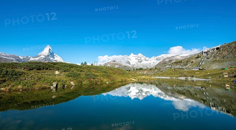 Matterhorn reflected in Lake Leisee