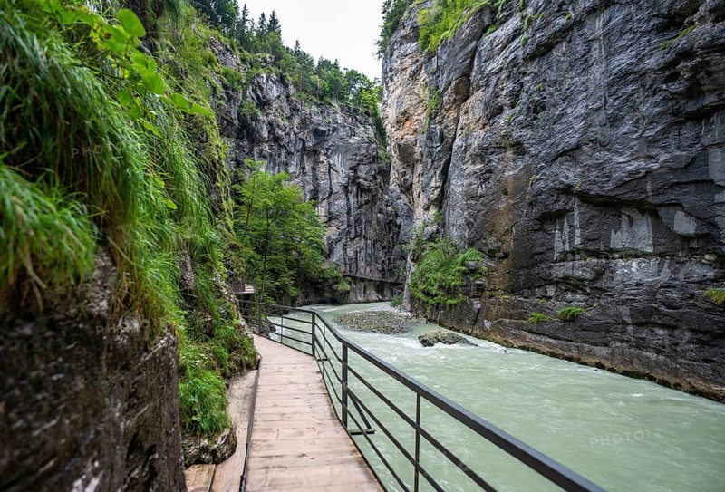 Aare Gorge at Haslital valley or Hasli Valley