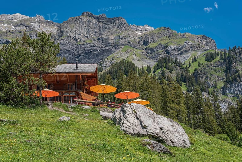 Mountain lodge Oeschinensee at Oeschinensee