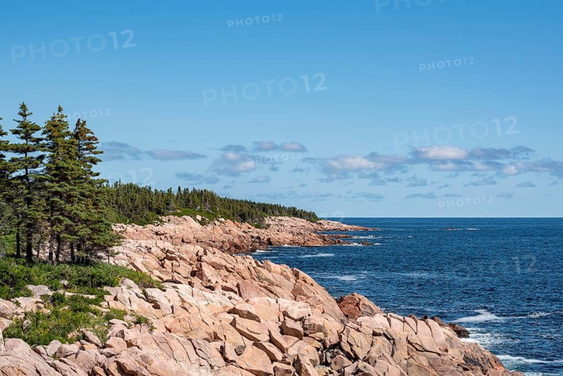 Coastal landscape on the east coast of Cape Breton Highlands National Park