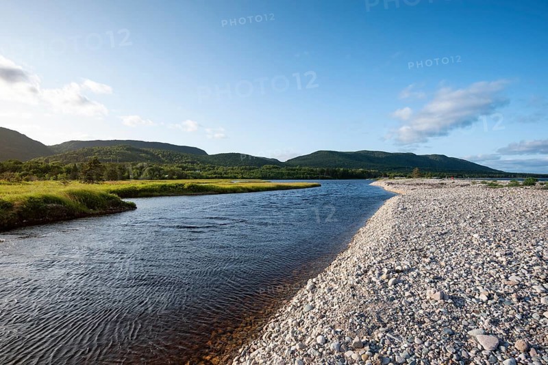 Gravel bank on the banks of Saint Ann Bay