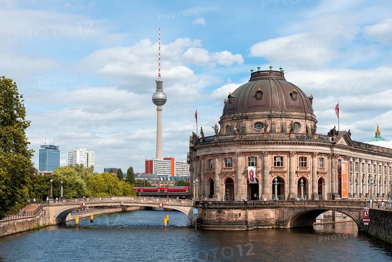 Berlin Television Tower Alex and Bode Museum on the Spree