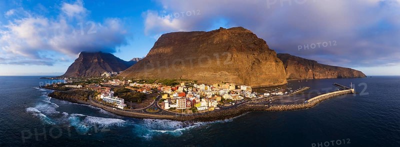 Panorama in the evening light