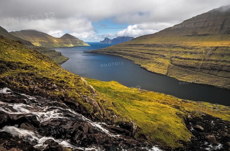 View of Funningsfjordur Fjord