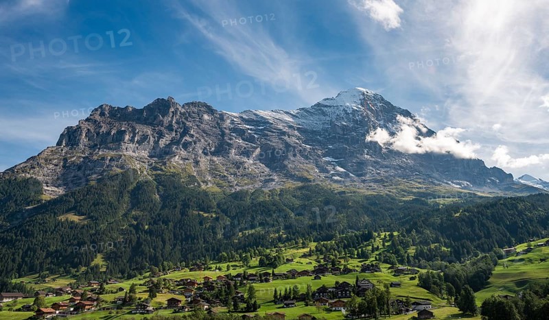 Massif of the Eiger with Eiger north face