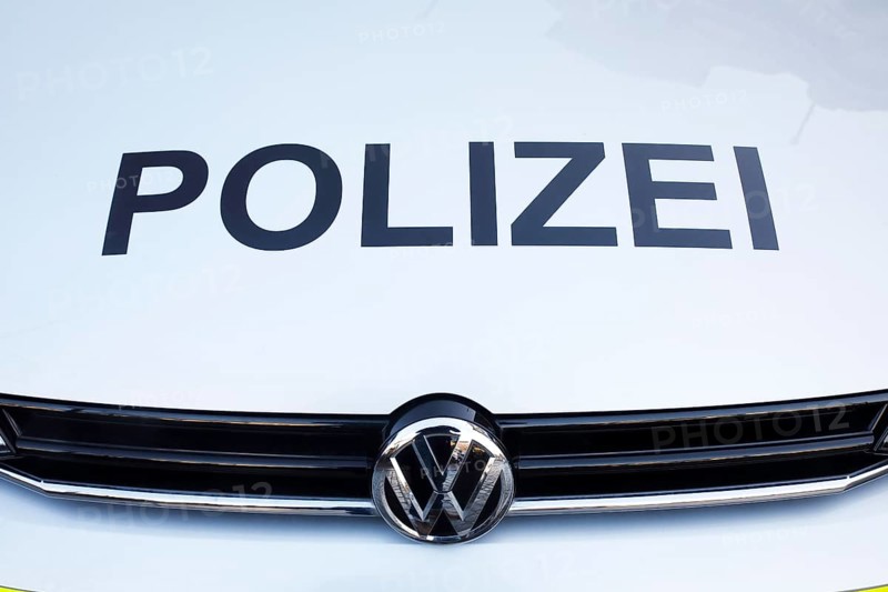 Police vehicle of the brand VW
