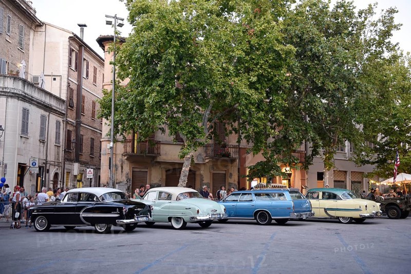 American classic cars parking