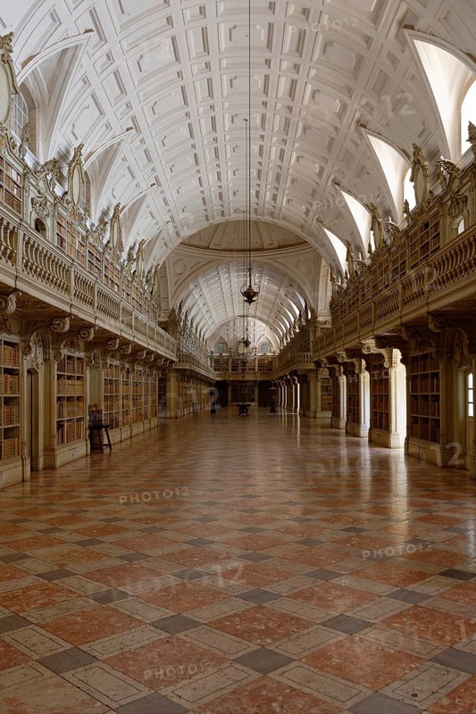 Library with historical books