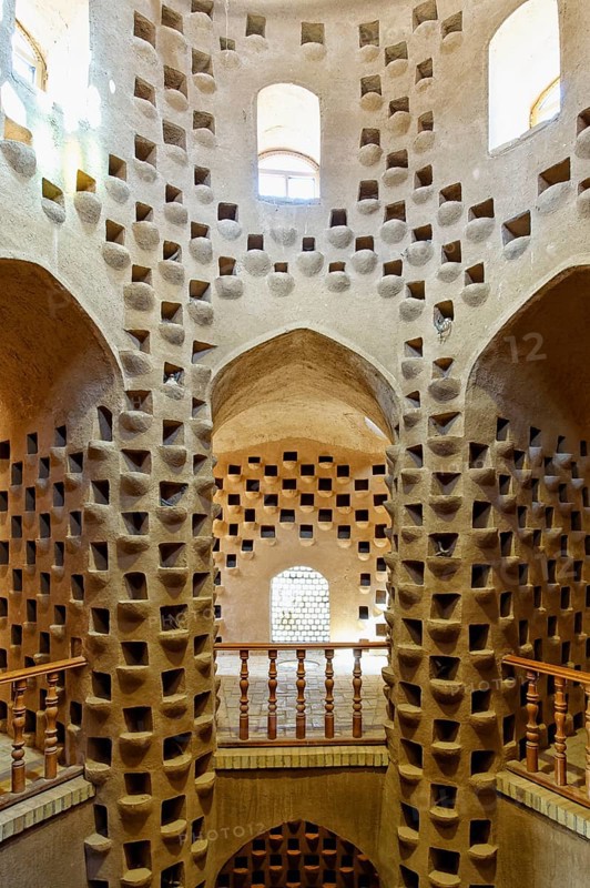 Interior of a traditional pigeon tower
