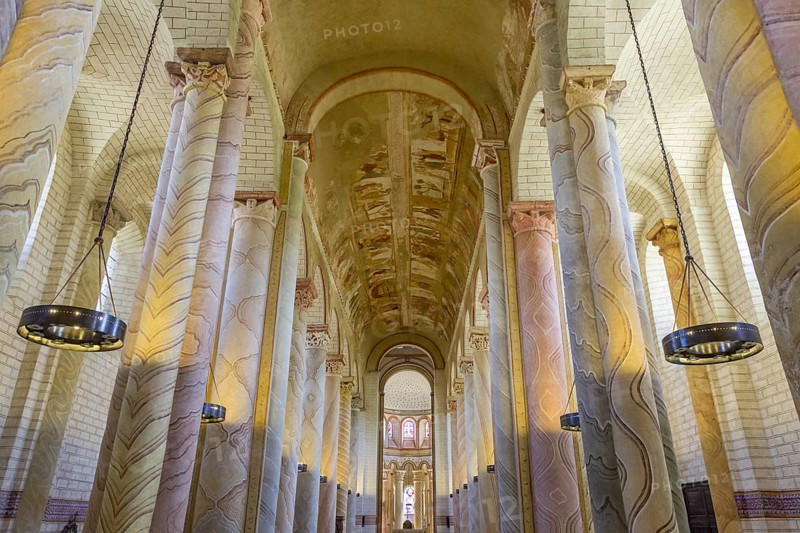 Nave with ceiling fresco around 1100